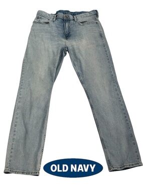 Old Navy men’s Light Blue Slim Built in flex Jeans 36X30